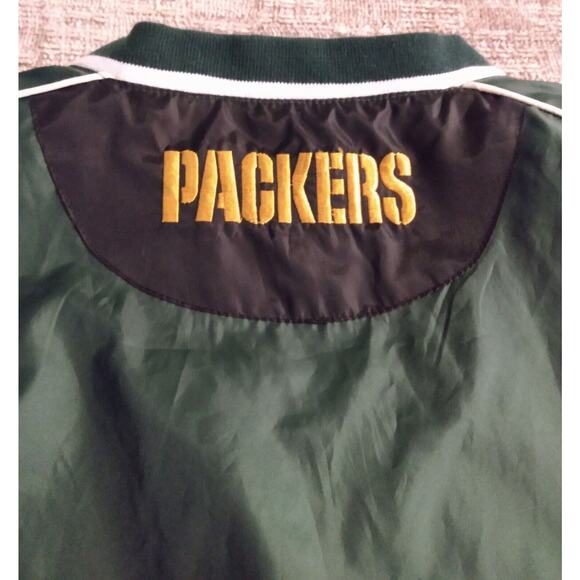 Green Bay Packers Windbreaker Men's Large NFL V-Neck Pullover Jacket Football - Picture 12 of 12